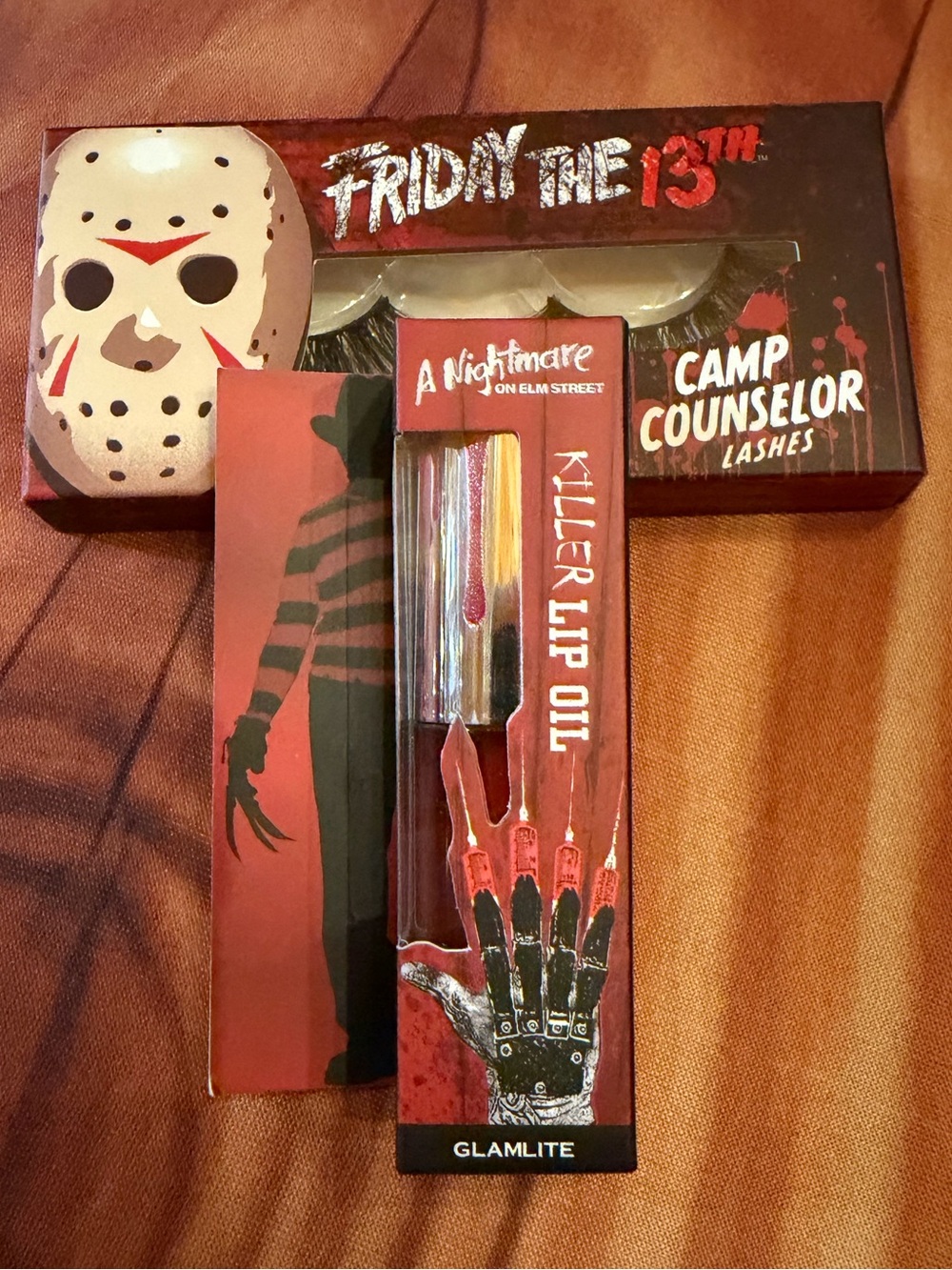 Friday the 13th & Nightmare on Elm Street Killer Kiss PH Lip Oil & Lashe